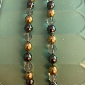 Joan Rivers 38 inch stunning, multi metal, color classy necklace